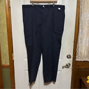 NEW 42 X 34 DICKIES MENS LP337NV INDUSTRIAL CARGO PANTS 100% COTTON NAVY BLUE